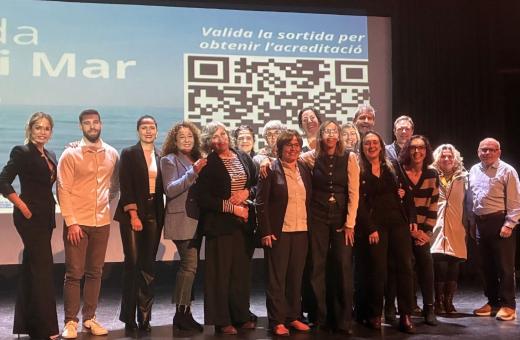 Representants de diferents institucions que han participat a la jornada Salut i Mar de Llançà