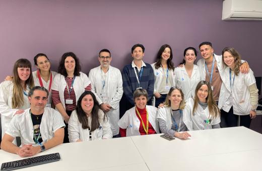 Professionals del Servei de Farmàcia Hospitalària de l'Hospital Trueta.
