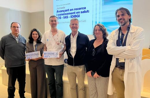 Fotografia dels professionals premiats als premis de recerca Trueta, IAS i IDIBGI