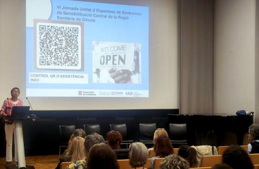 La Dra. Glòria Padura, directora del Trueta, inaugura la Jornada de la Unitat d’Expertesa en Síndromes de Sensibilització Central