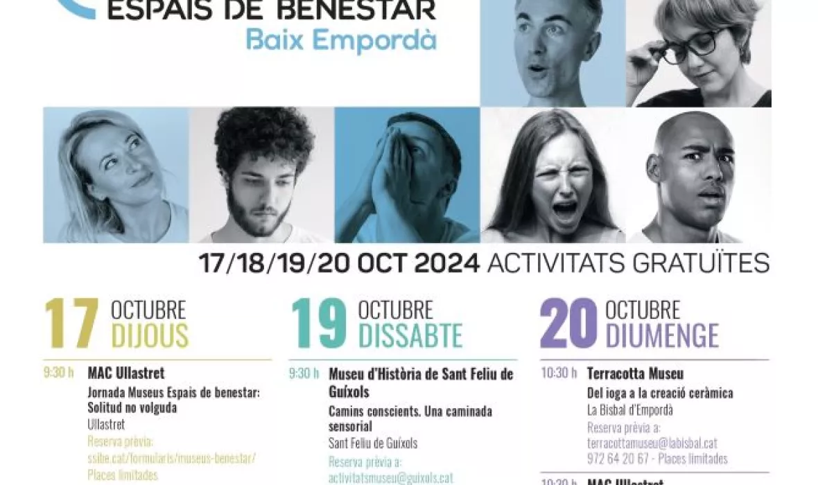Programa de la iniciativa MUSEUS ESPAIS BENESTAR del Baix Empordà