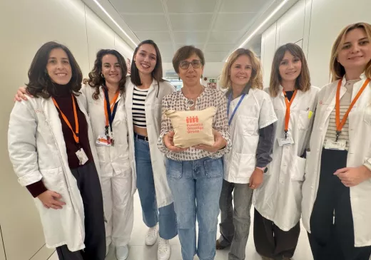 Representants de l'Oncolliga, l'Hospital Trueta i l'Institut Català d'Oncologia, impulsors de la iniciativa