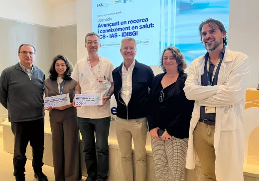Fotografia dels professionals premiats als premis de recerca Trueta, IAS i IDIBGI