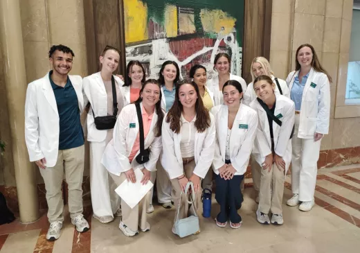 Representació d'estudiants de la Universitat Estatal de Michigan han realitzat una estada a l’Hospital Trueta 