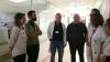 Els diputats de Junts pel Sí per Girona al Parlament de Catalunya Anna Caula, Roger Torrent i Lluís Guinó visiten la unitat de Neonatologia al Trueta