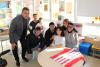Els jugadors del Girona han visitat els infants de Pediatria